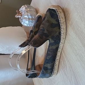 Else Walker Los Angeles pony hair espadrilles